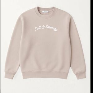 NWOT Atella Beige Sweatshirt Salt & Serenity Size M